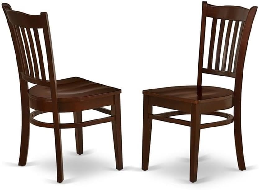 Mahogany 5-Piece Solid Wood Dining Set