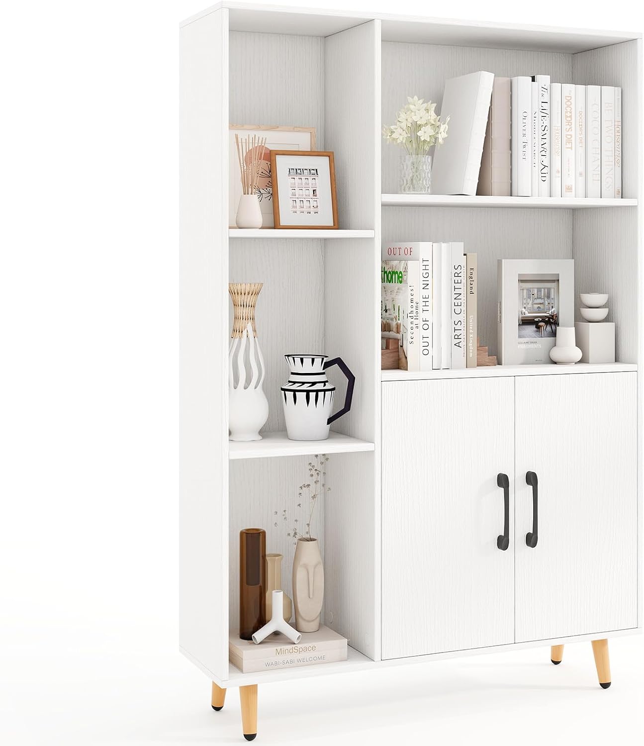 White Multi-Shelf Storage Cabinet