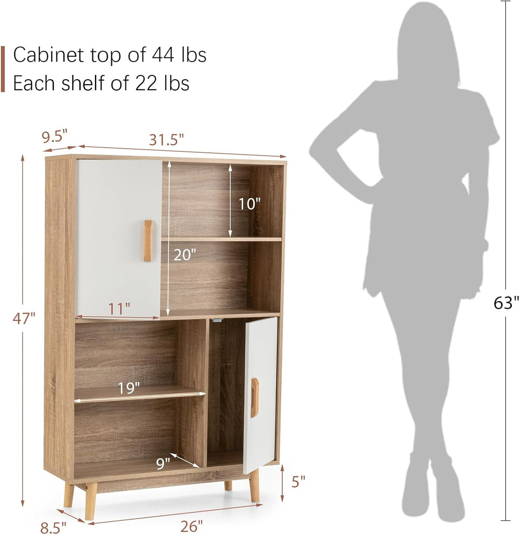 4-Tier Floor Storage Cabinet