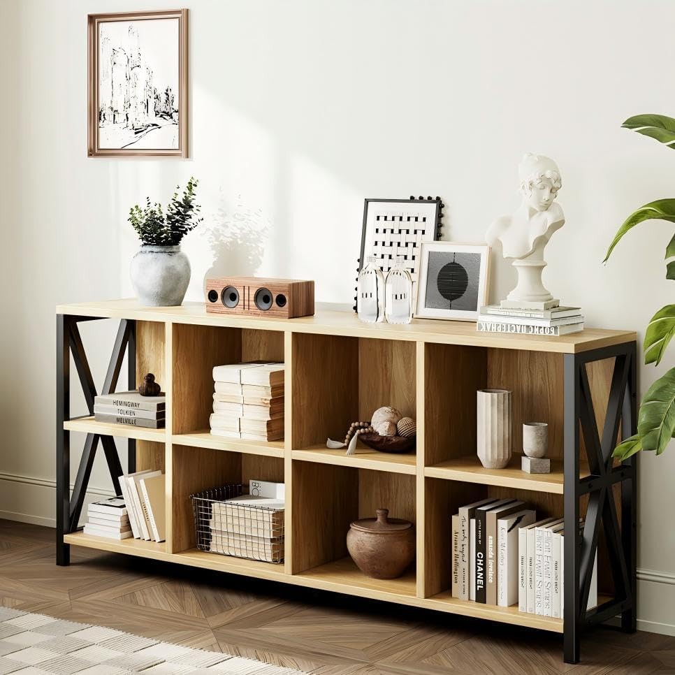 Maple 8 Cube Storage Bookshelf