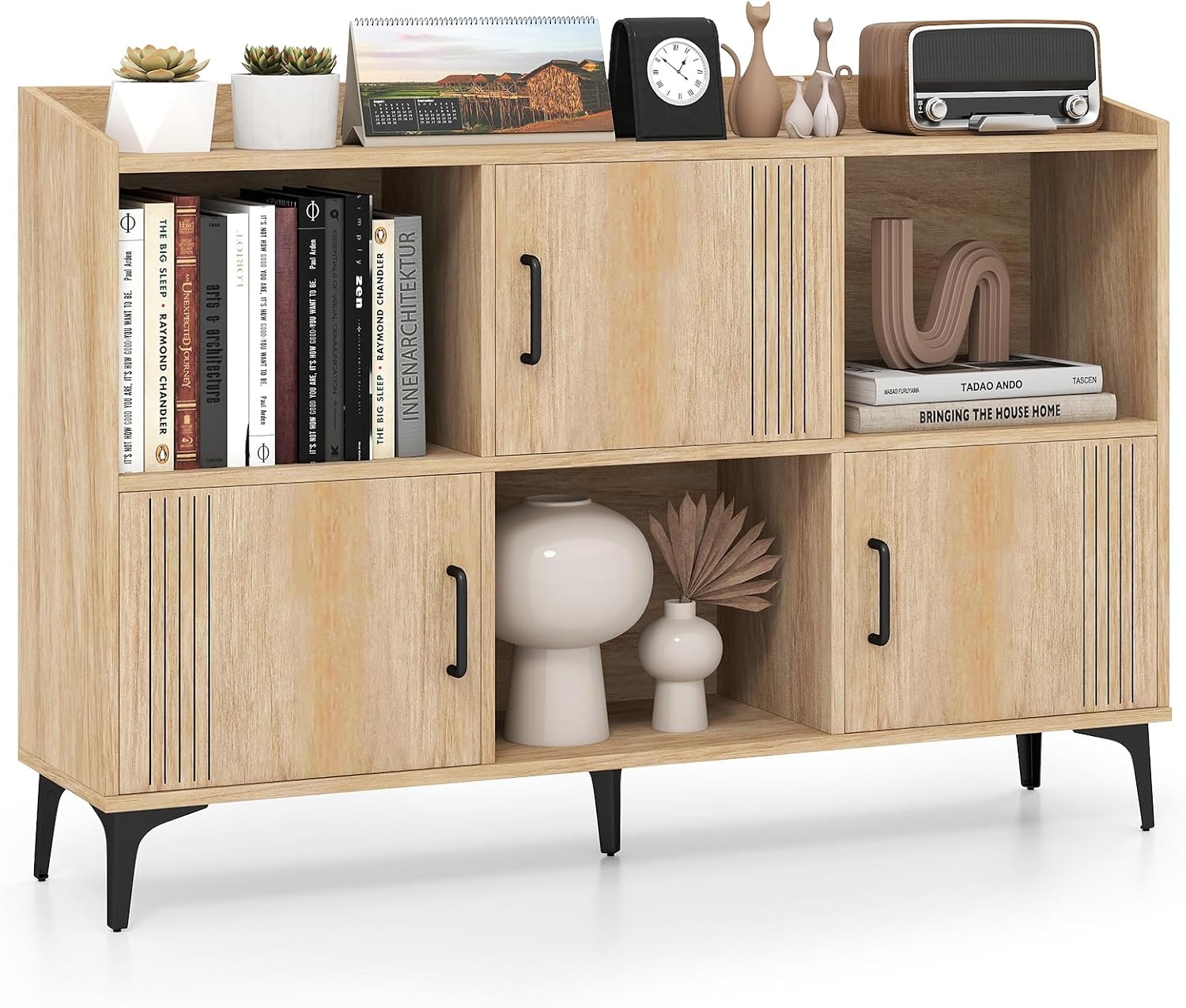 Oak 3 Door Sideboard Cabinet