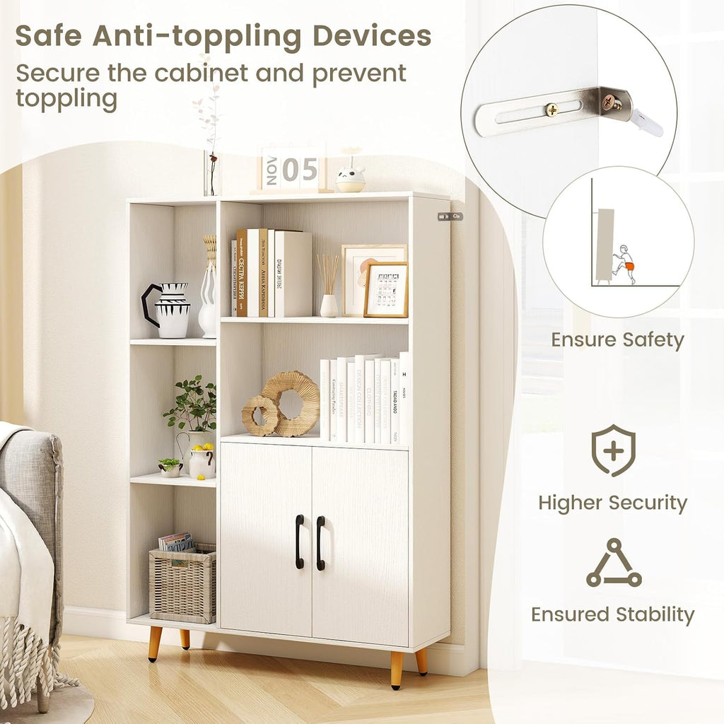 White Multi-Shelf Storage Cabinet