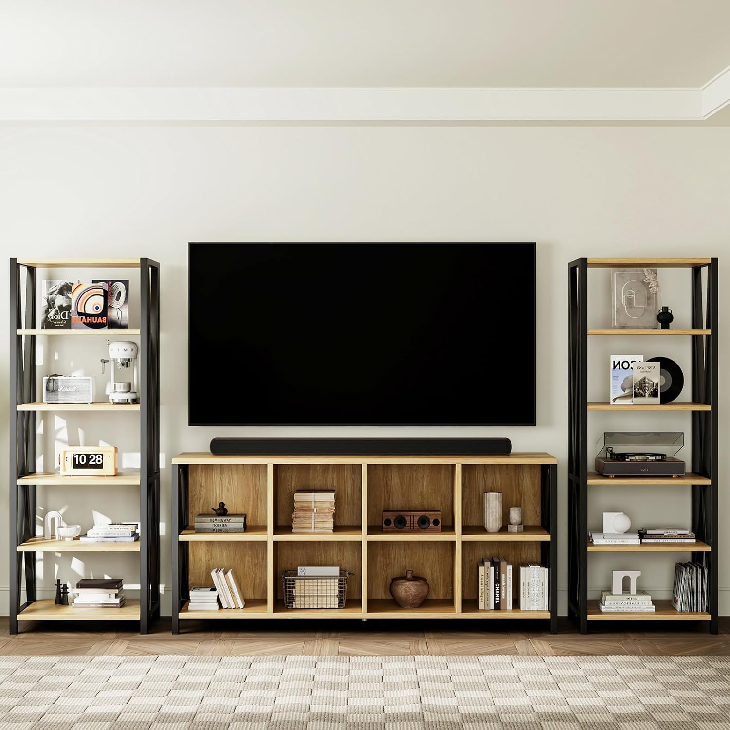 Maple 8 Cube Storage Bookshelf