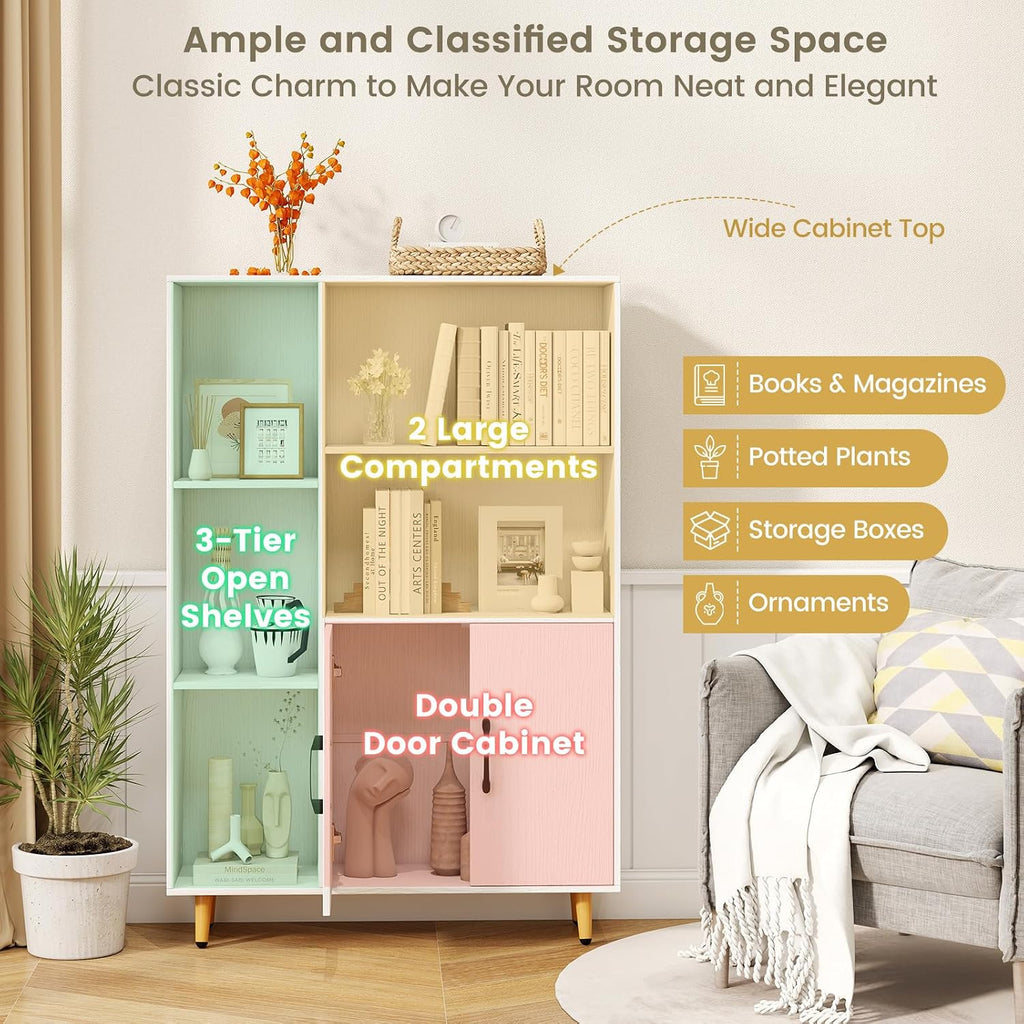 White Multi-Shelf Storage Cabinet