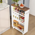 4-Tier Slim Rolling Storage Cart