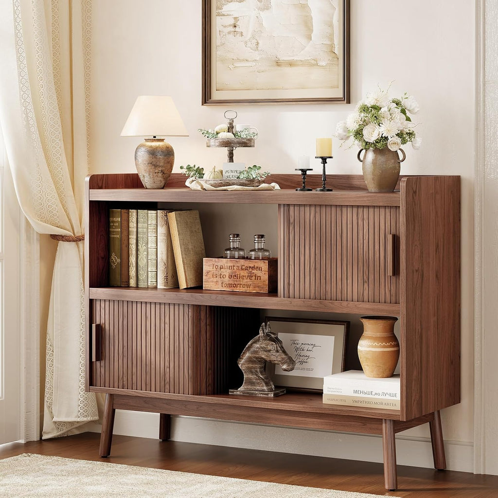 Fluted Sideboard Buffet Cabinet
