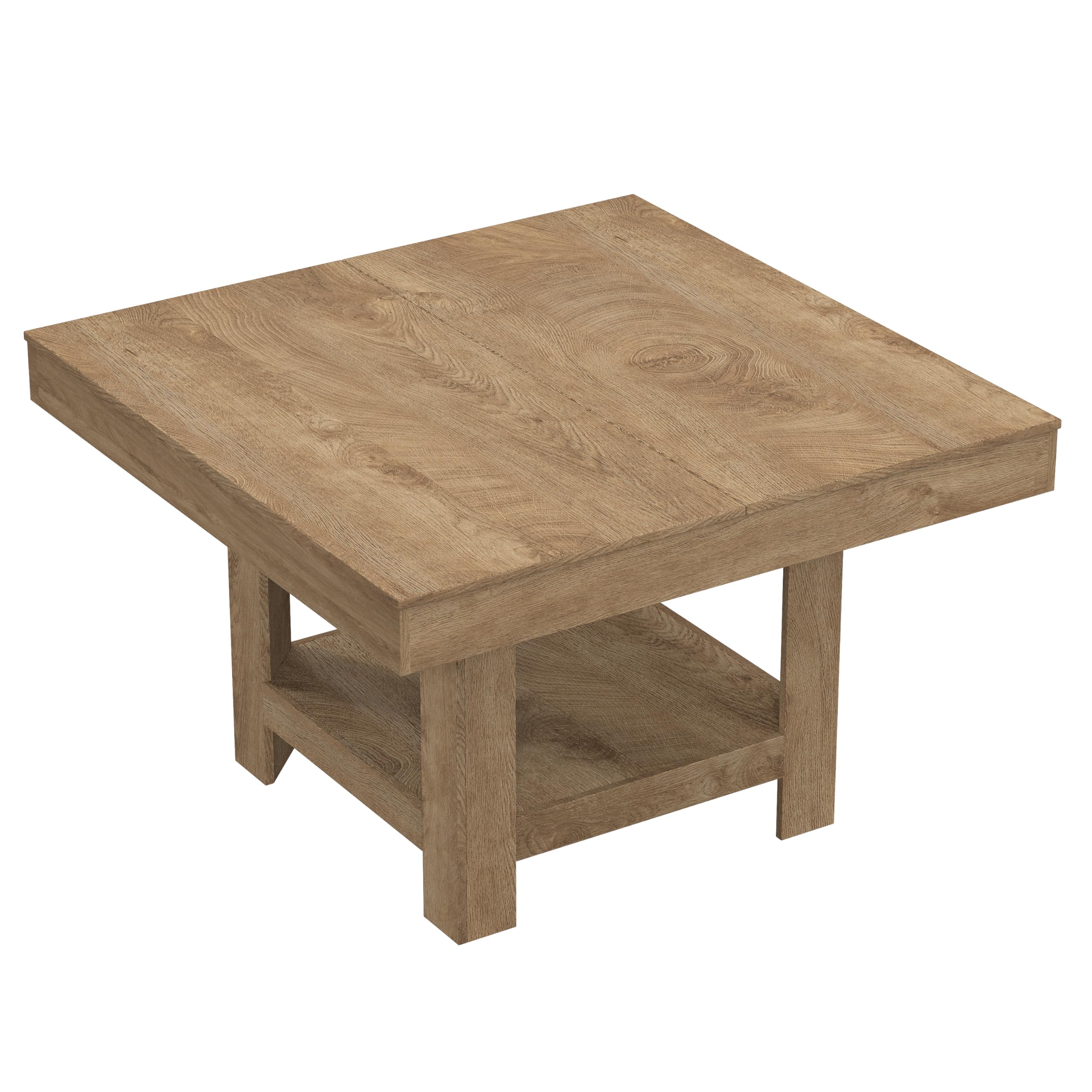 Black 2-Tier Square Dining Table