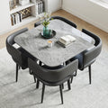 Gray Stone Dining Set for 4