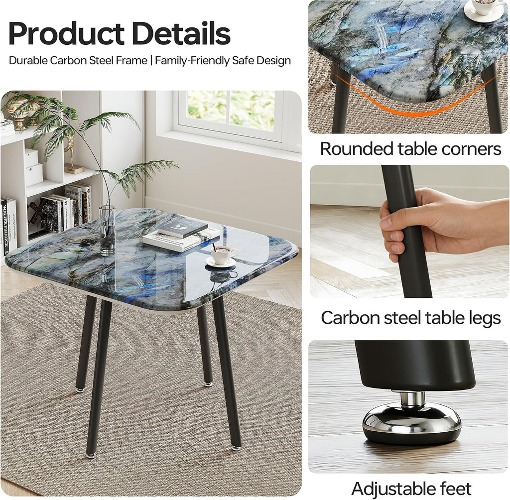 4-Seater Stone Dining Table Set