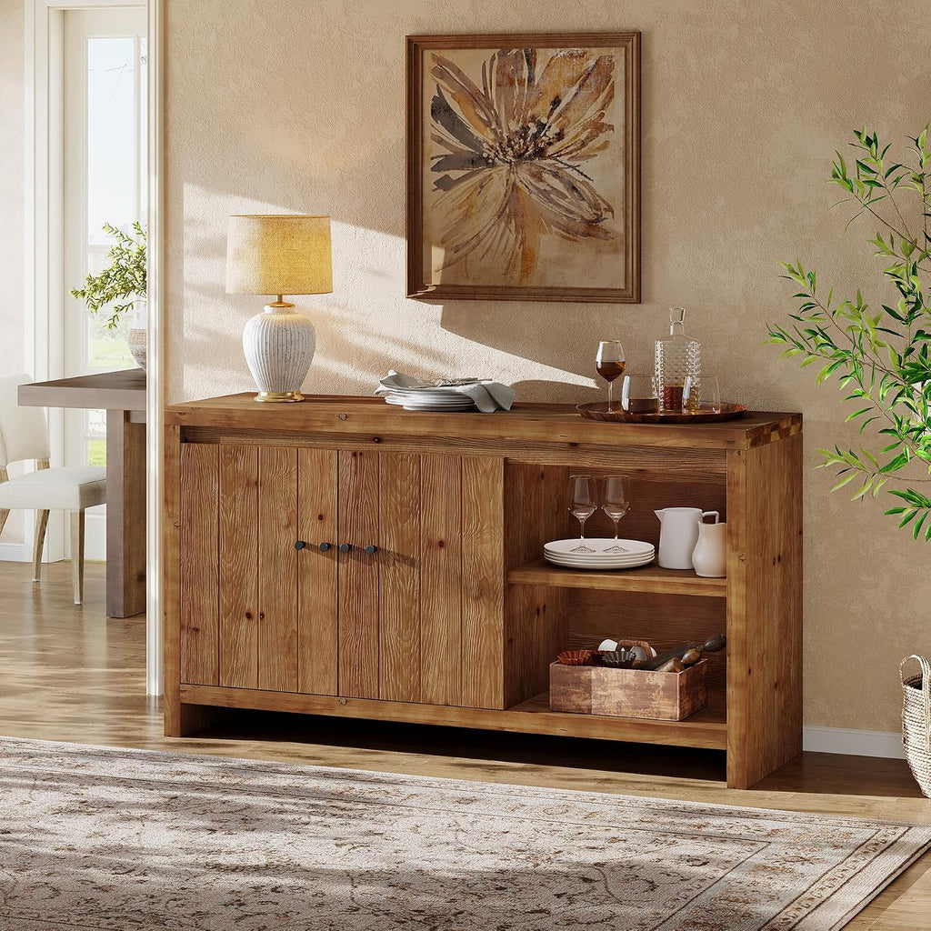 Farmhouse Brown Storage Sideboard