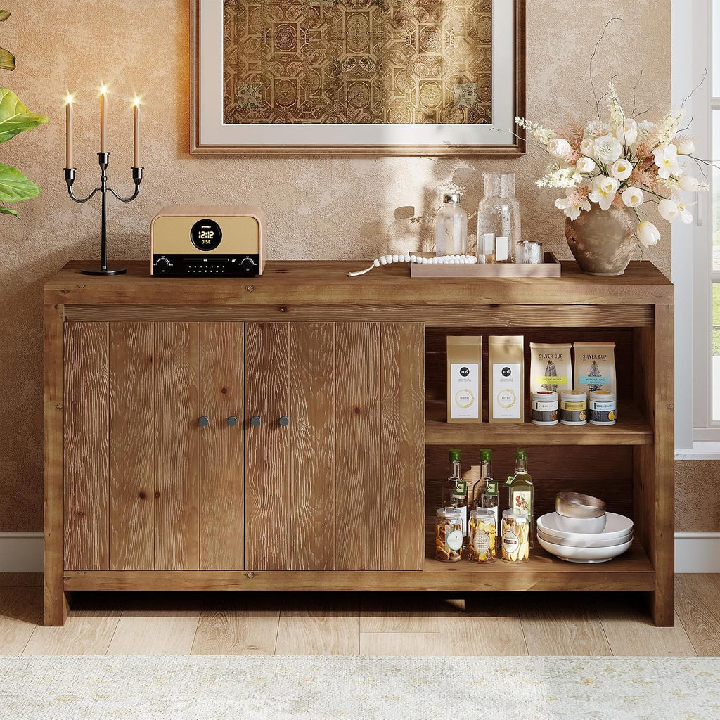 Farmhouse Brown Storage Sideboard