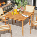 Natural Acacia Patio Square Dining Table